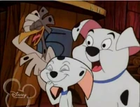 Spot, Rolly, and Cadpig laughing