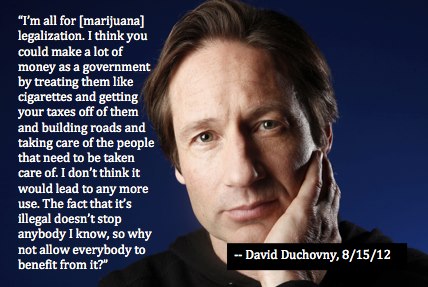 David Duchovny on cannabis legalization
