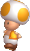 Yellow Toad sprite NSMBU