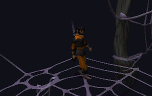 2009 Hallowe'en event web swinging