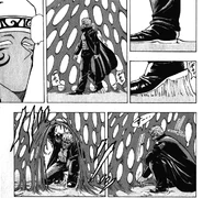 Ichiryuu escaping Tablecloth and Haechou