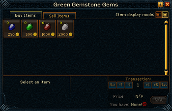 Green Gemstone Gems stock