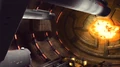 Tholian asteroid dock damaged by the USS Defiant.jpg