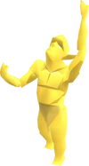 Golden goblin detail