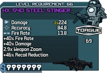 HX 540 Steel Stinger