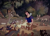 Animales animan Blancanieves