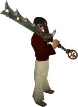 Bandos godsword equipped
