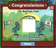 Beat Jade Falls License Reward