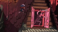 S1e3 out the attic window