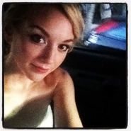 Emily Kinney in the car