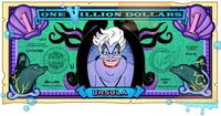 Ursula's One Villain dollar bill