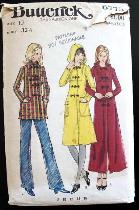 Butterick 6775 1970s