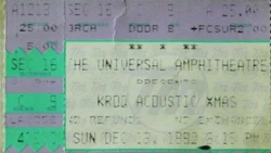 KROQ Almost Acoustic Christmas, Universal Amphitheatre, Los Angeles. CA, USA. wikipedia duran duran ticket stub