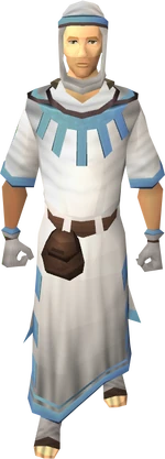 Hallowed robes equipped