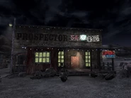 Prospector Saloon at night