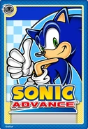 Sonic Advance Stampii trading card