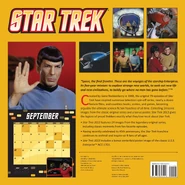 Star Trek Calendar 2013 back cover