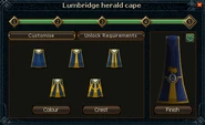 Herald cape trim selection