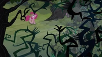Pinkie walking in the Everfree Forest 2 S3E03