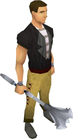 White mace equipped