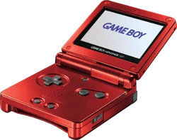 Game Boy Advance SP Red Model