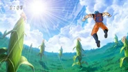 Toriko reaching the top of Wul Jungle 1