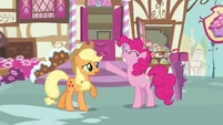 Applejack worried about Pinkie Pie S3E07