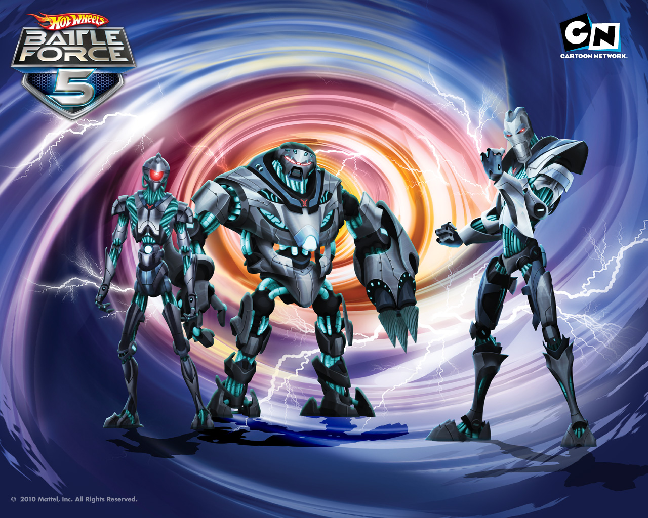 Image - Battle-force-5-cartoon network 2008.jpg - Hot Wheels Battle