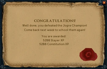 Jogre Champion Reward
