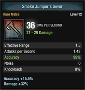 Smoke jumper's sever
