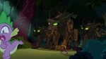 Spike running from the timberwolves S3E9