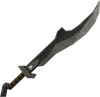 Iron scimitar detail