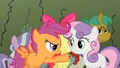 Scootaloo pointing at Sweetie Belle S2E01.png