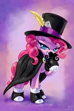 Pinkie Pie planning something by artist-shadowsquirrel