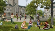 Sims studying