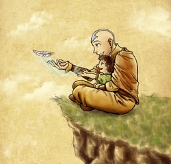 Aang and Tenzin