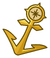 Gold Anchor Pin