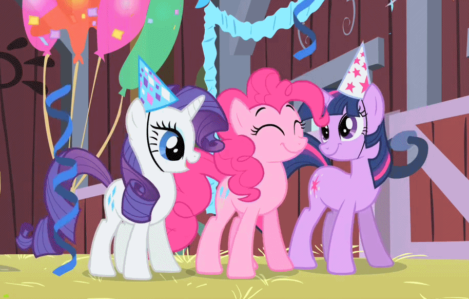 Image result for Birthday my little pony gif