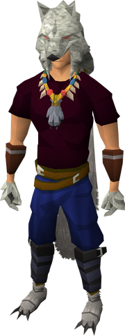 Hati clothing equipped