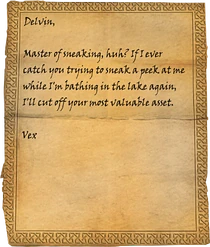 A warning