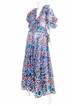Yves Saint Laurent Haute Couture 1980 geometric shapes print gown