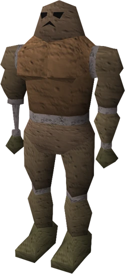 Damaged clay golem