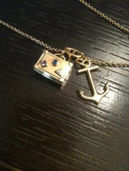 Taylor and Gaga charm necklace