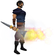 Silver torch equipped