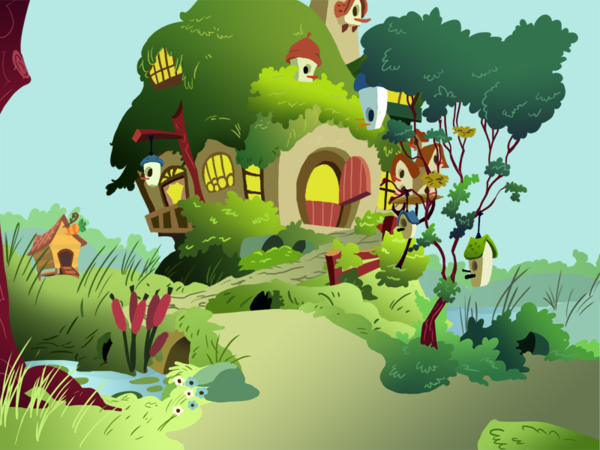 my little pony fluttershy cottage