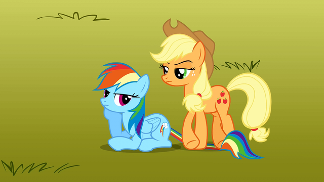 File:Applejack steps on Rainbow Dash's tail S1E13.png