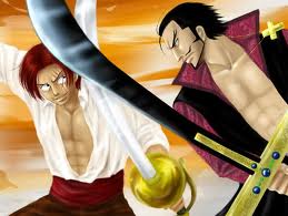 one piece rencontre shanks mihawk