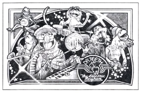 Drewstruzan muppet drawing