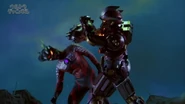Zero Darkness(Belial) dodge Jean-nine's punch