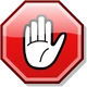 Stop hand nuvola